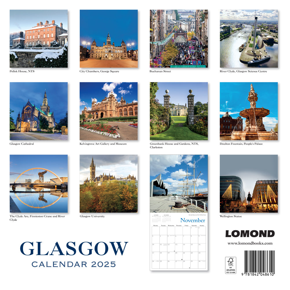 2025 Glasgow Calendar - inside view by penny black