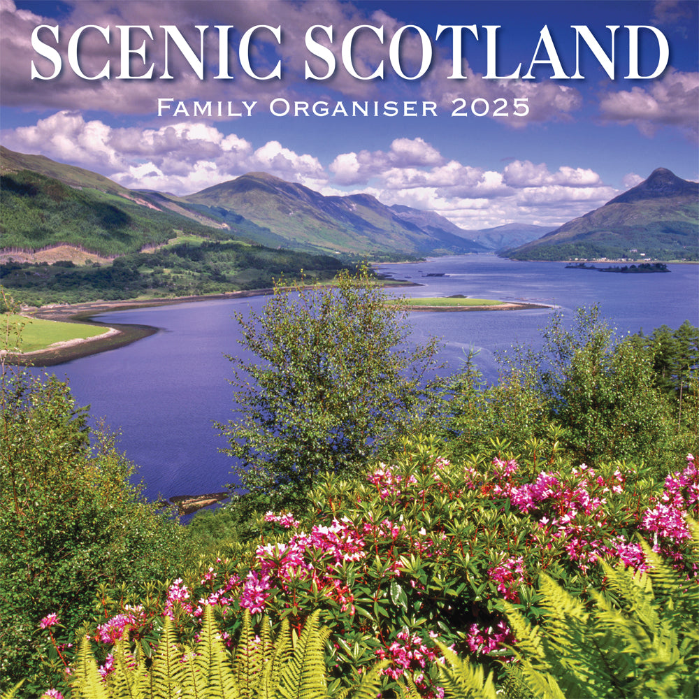 2025 Scenic Scotland Family Organiser Calendar by penny black