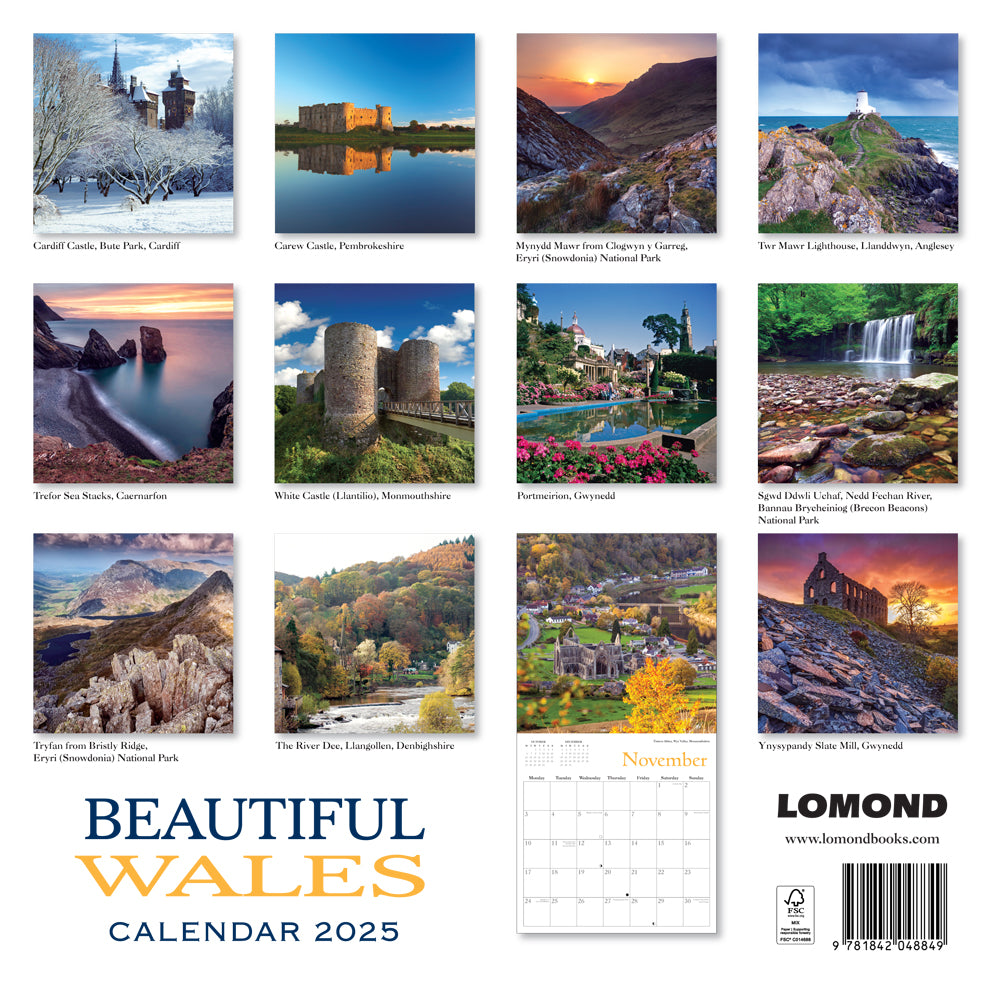 2025 Beautiful Wales Calendar