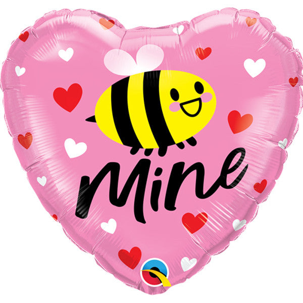 Bee Mine Cute Valentine&#39;s Day 18&quot; Foil Balloon by penny black