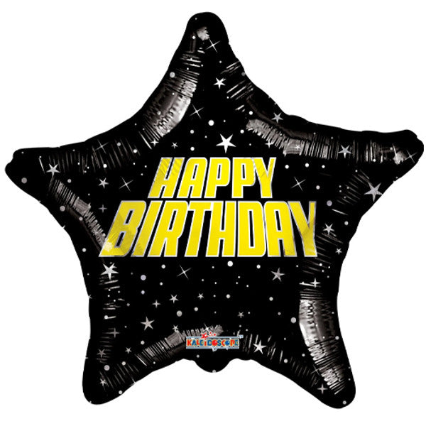 Metallic Star Shape 18&quot; Foil Birthday Balloon by penny black