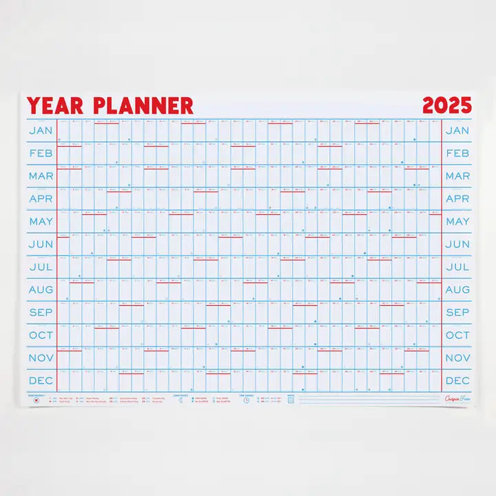 Crispin Finn 2025 Wall Planner - Landscape by penny black