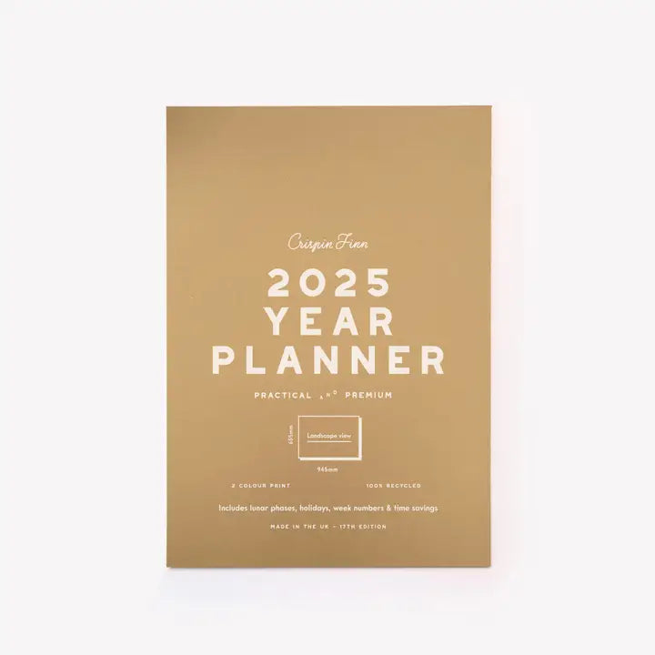 Crispin Finn 2025 Wall Planner - Landscape in packaging