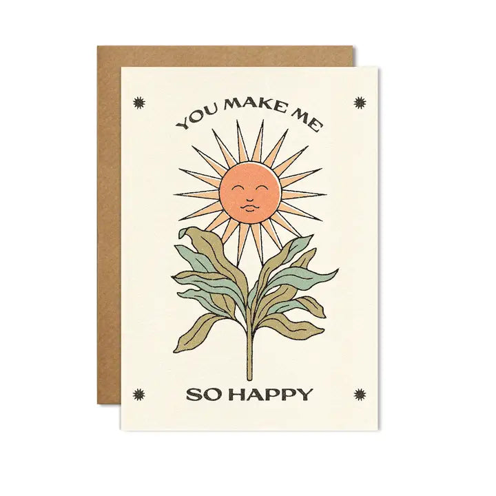 You Make Me So Happy Sunbeam Bud Card by penny black