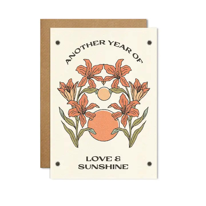 Love & Sunshine Flowering Lilies Card by penny black