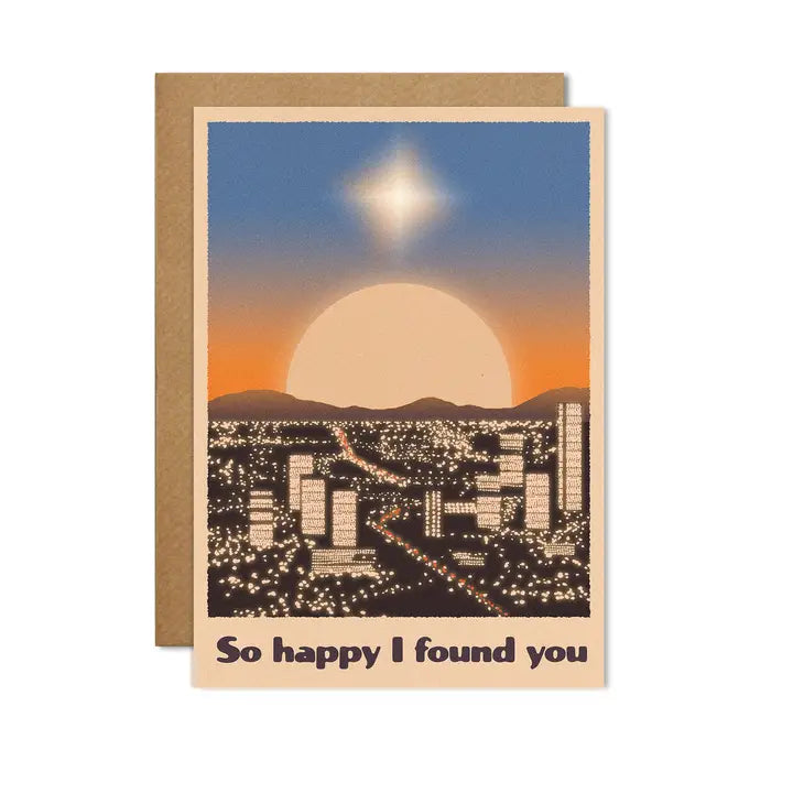 So Happy I Found You City Dusk Card by penny black