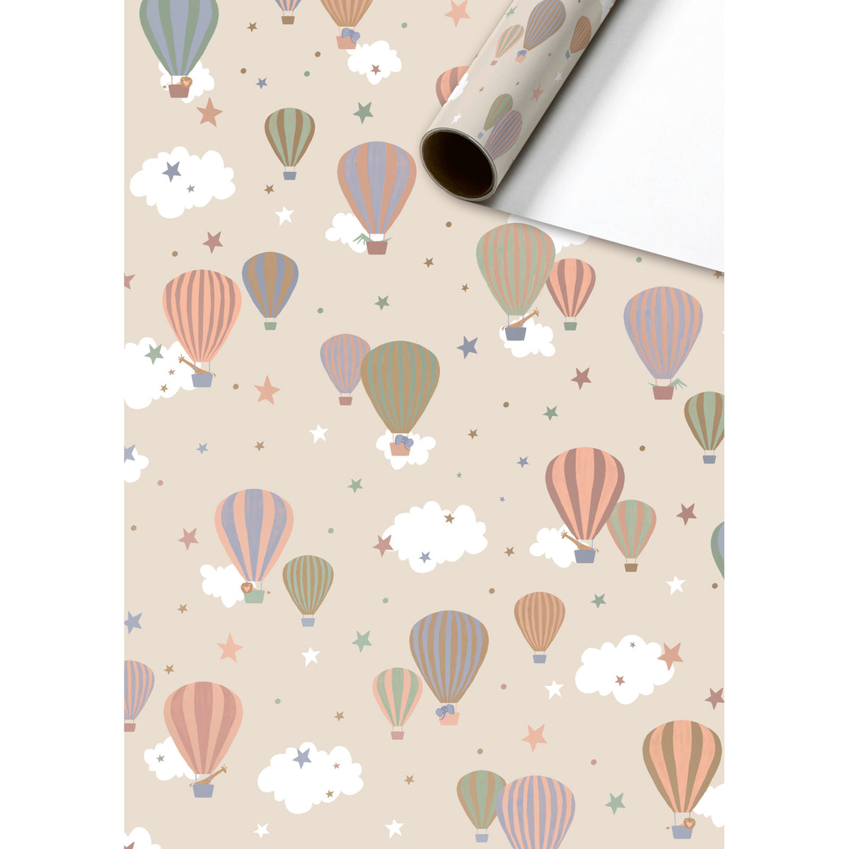 Mimmo Hot Air Balloon Jungle Gift Wrapping Paper Roll by penny black