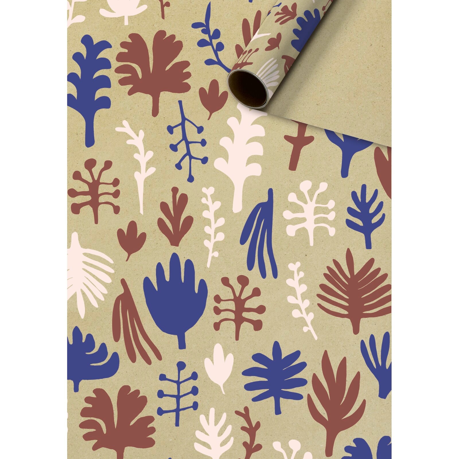 Tori Blue Nature Christmas Gift Wrapping Paper Roll 2m by penny black