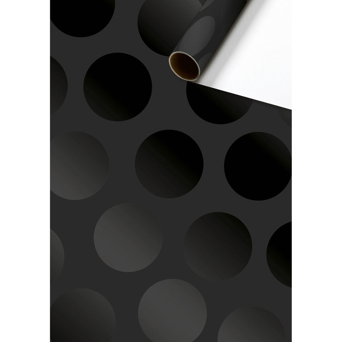 Post Modern Seasonal Black Gift Wrapping Paper Roll 1.5m by penny black