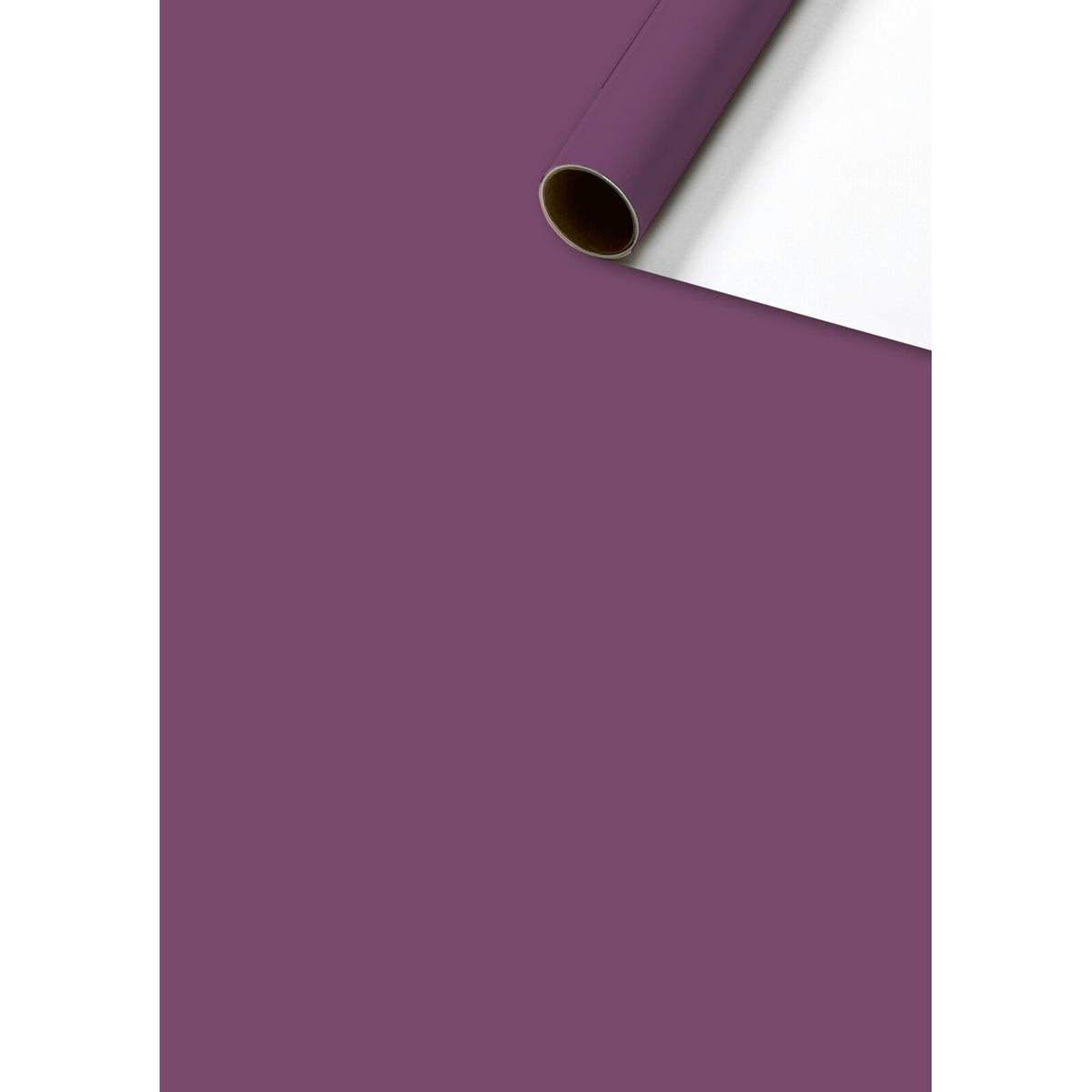 Colour Block Wrapping Paper 2m Roll in aubergine - Penny Black