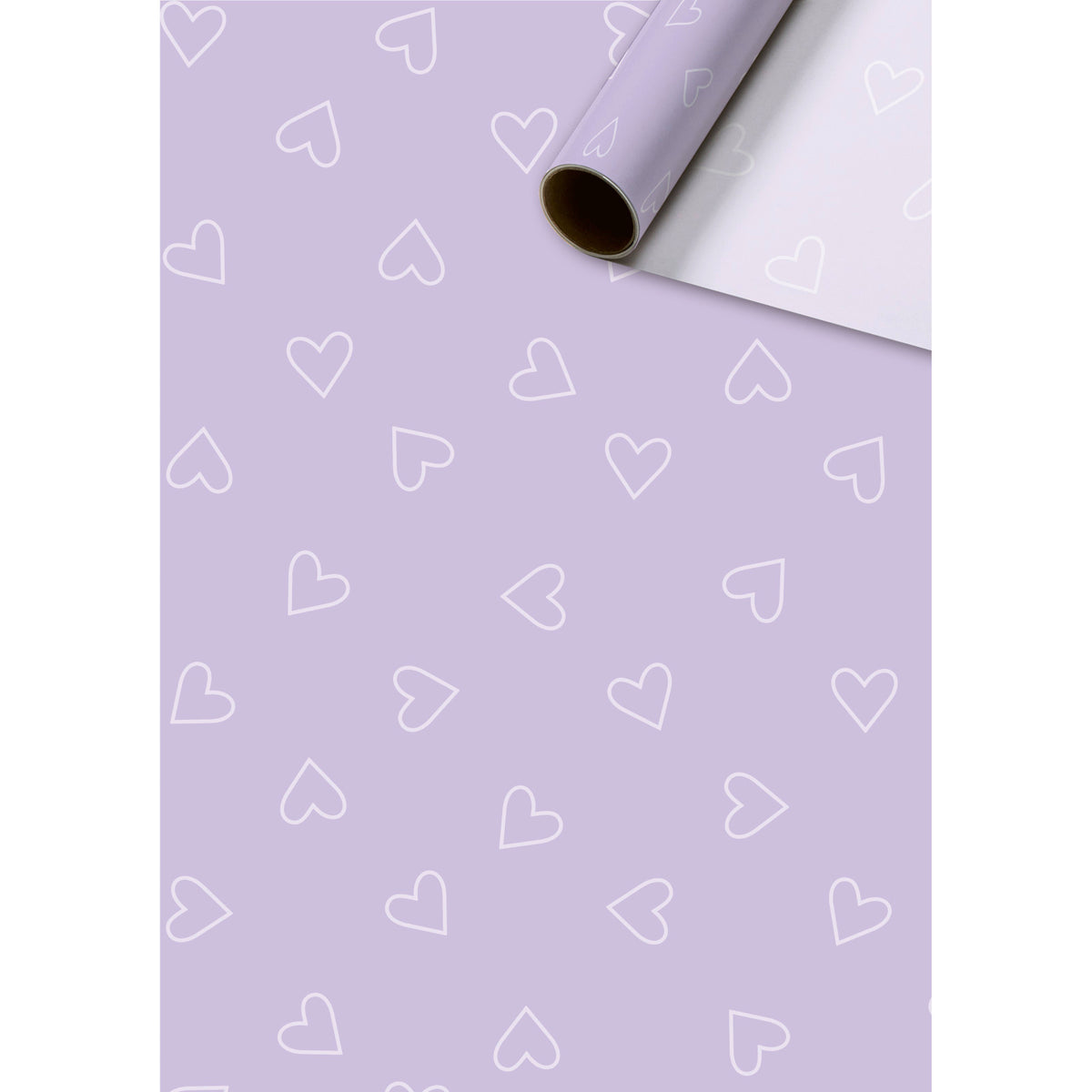 Kayla Lilac Hearts Tissue Roll 5m by penny black