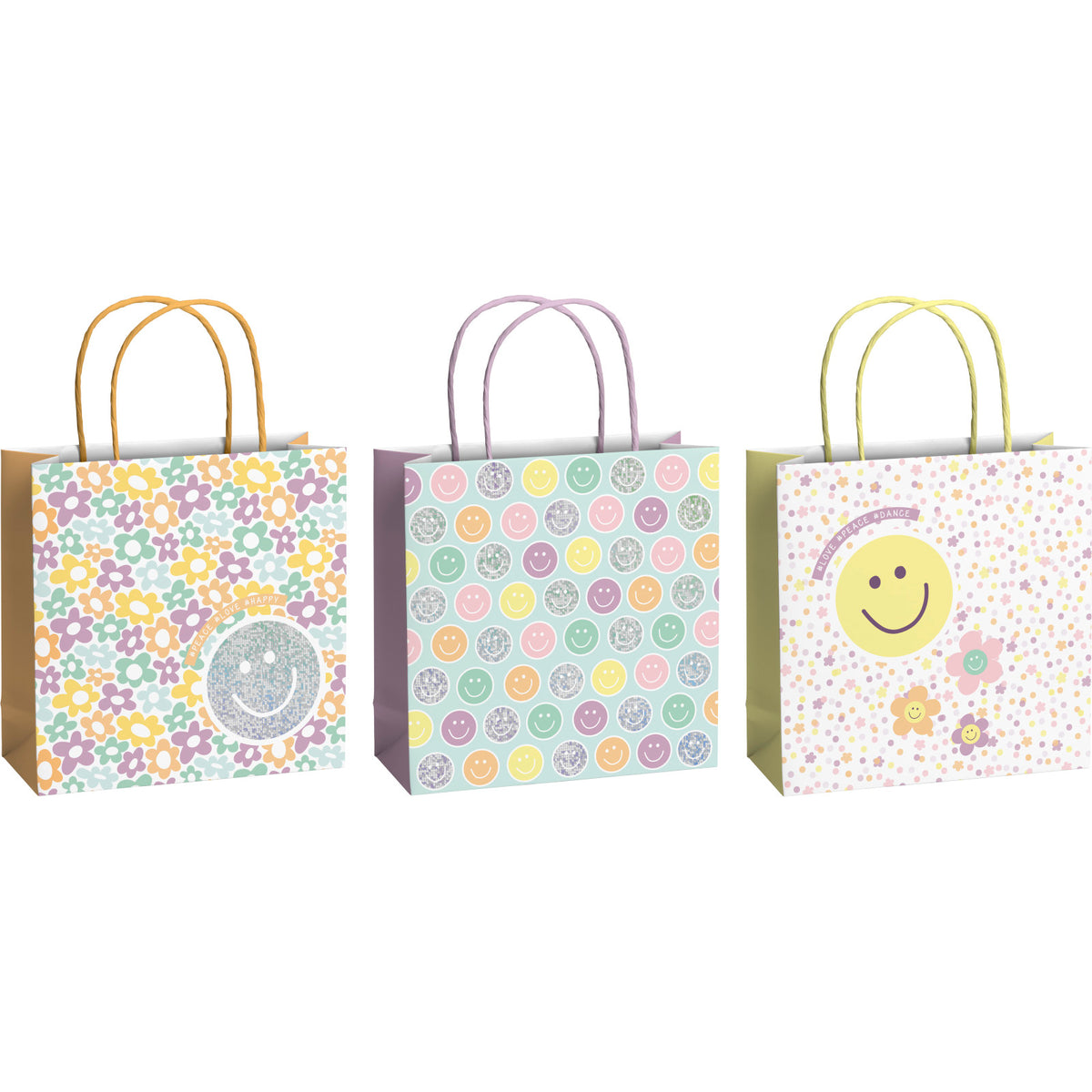 Nea Pastel Smileys Gift Bags 3 Pk by penny black