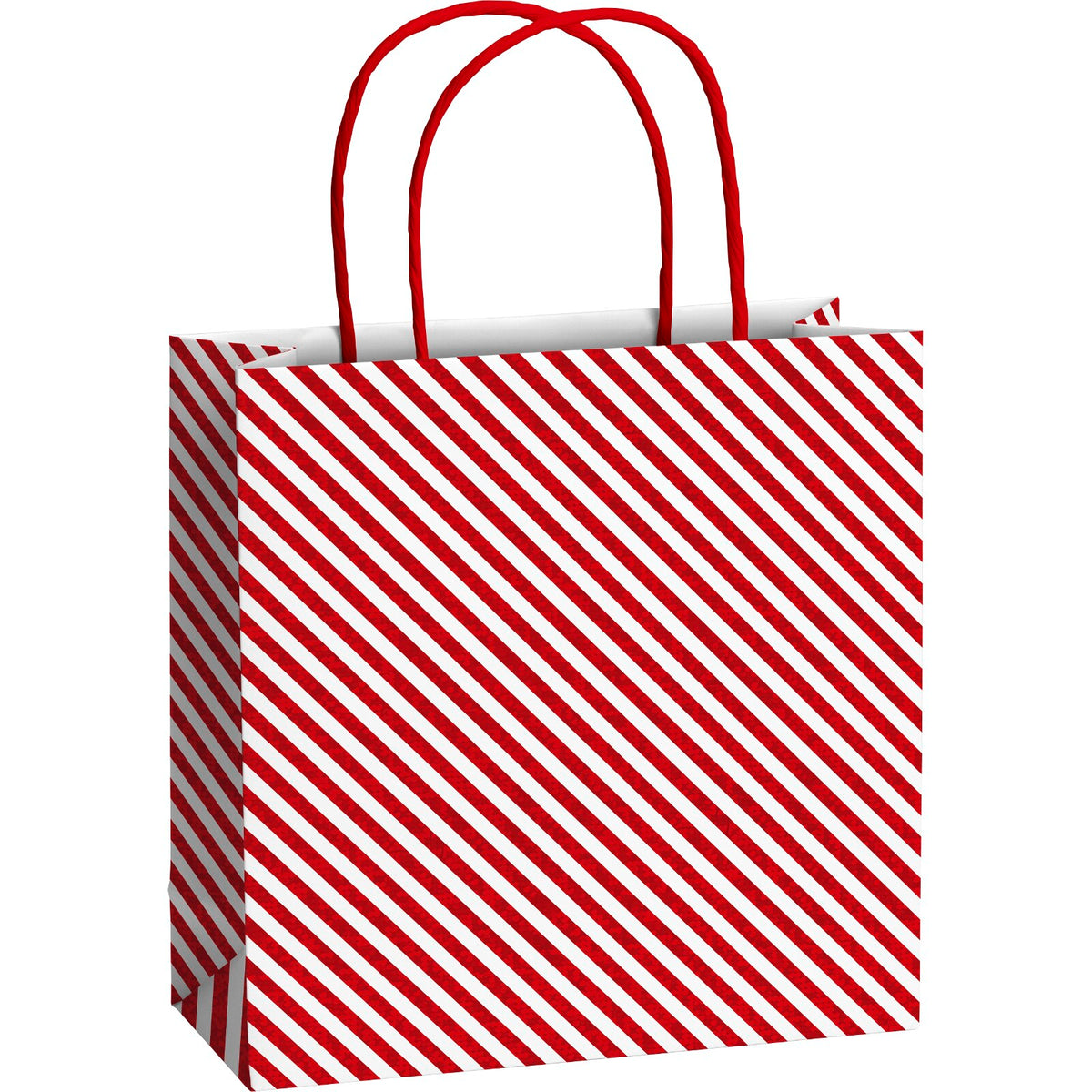 Bold Winter Small Christmas Gift Bags 3 Pk by penny black - red candy stripe design