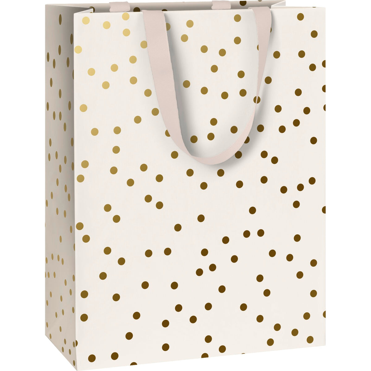 Gold Snowballs Medium Christmas Gift Bag by penny black