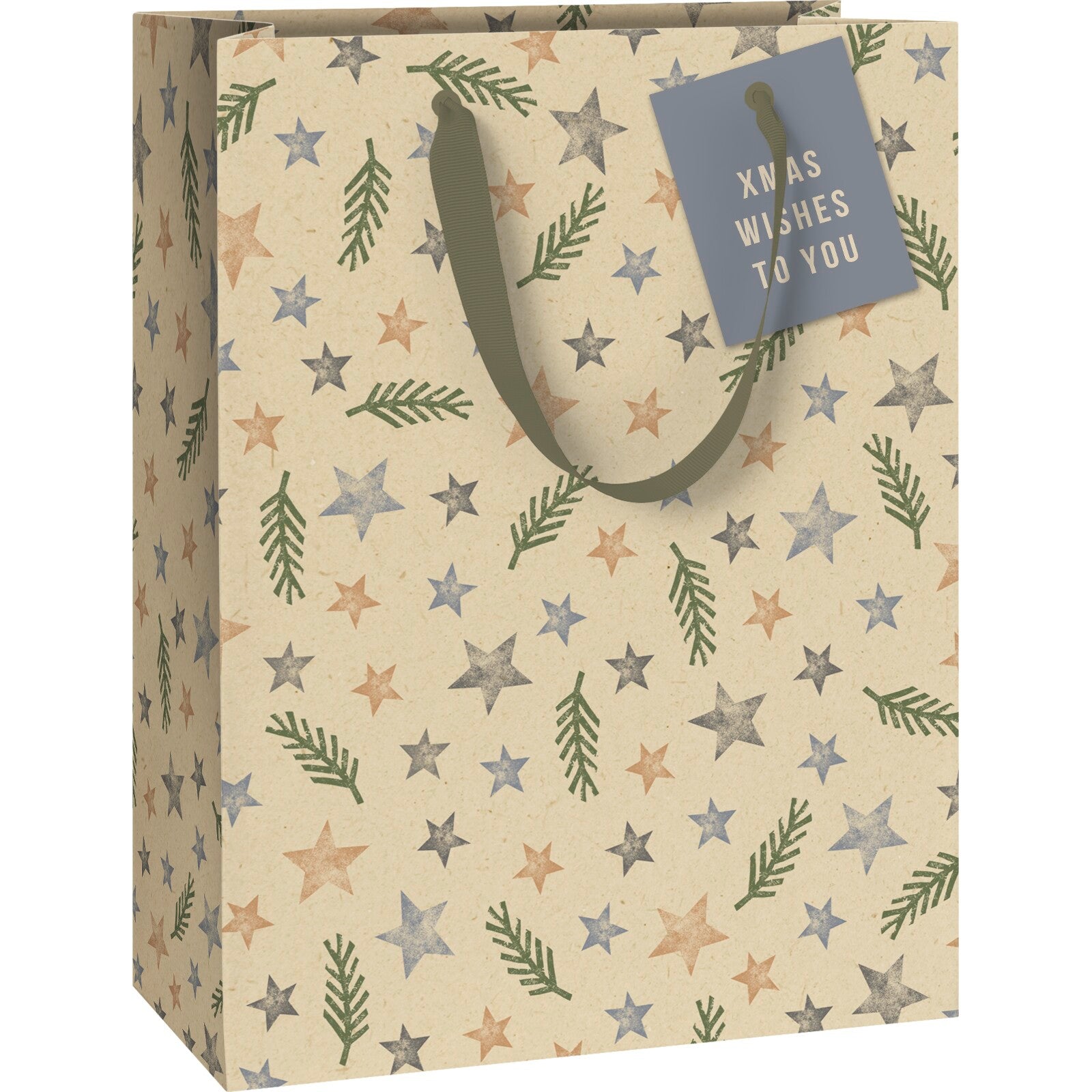 Nature Stars Medium Christmas Gift Bag by penny black