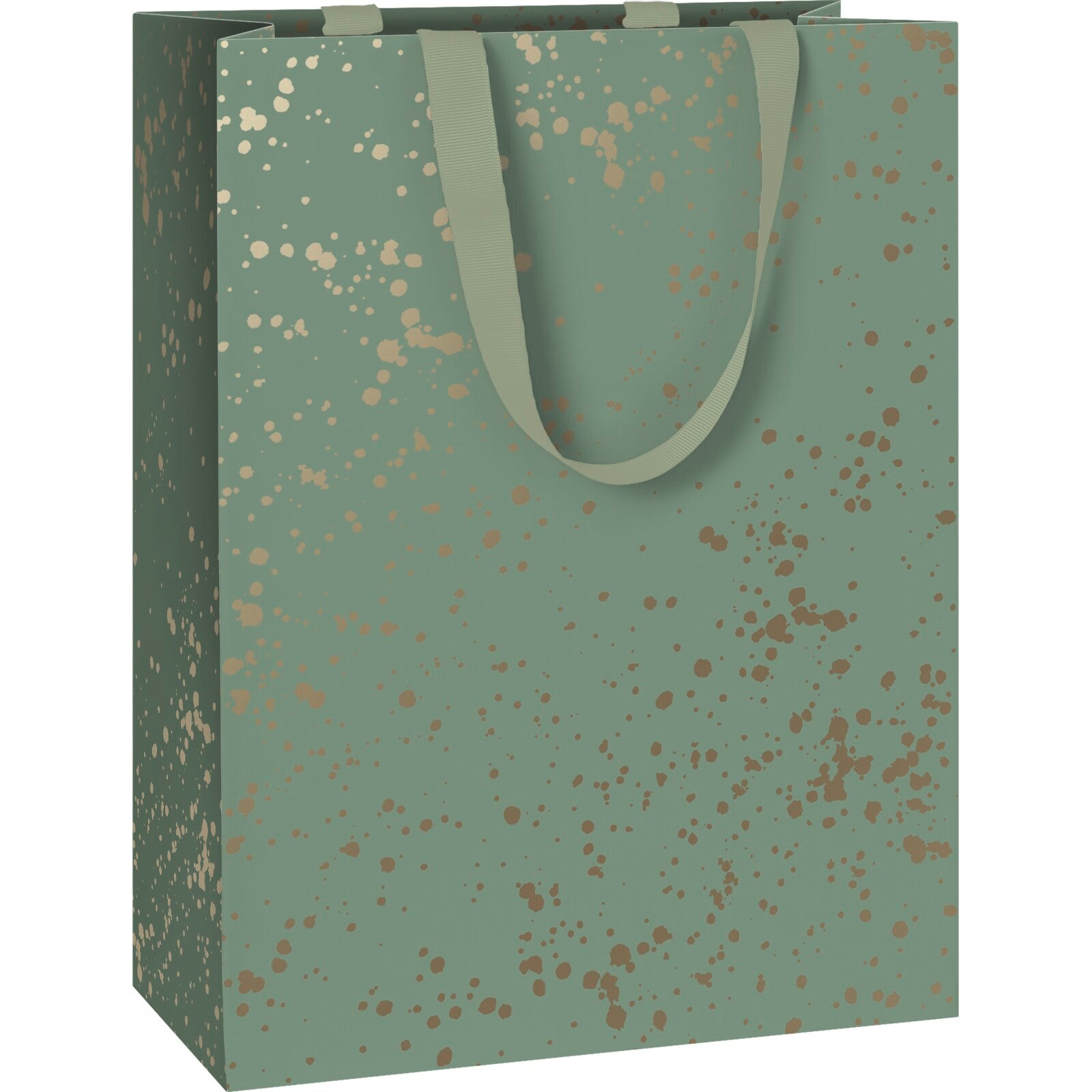 Sage Splatter Medium Christmas Gift Bag by penny black