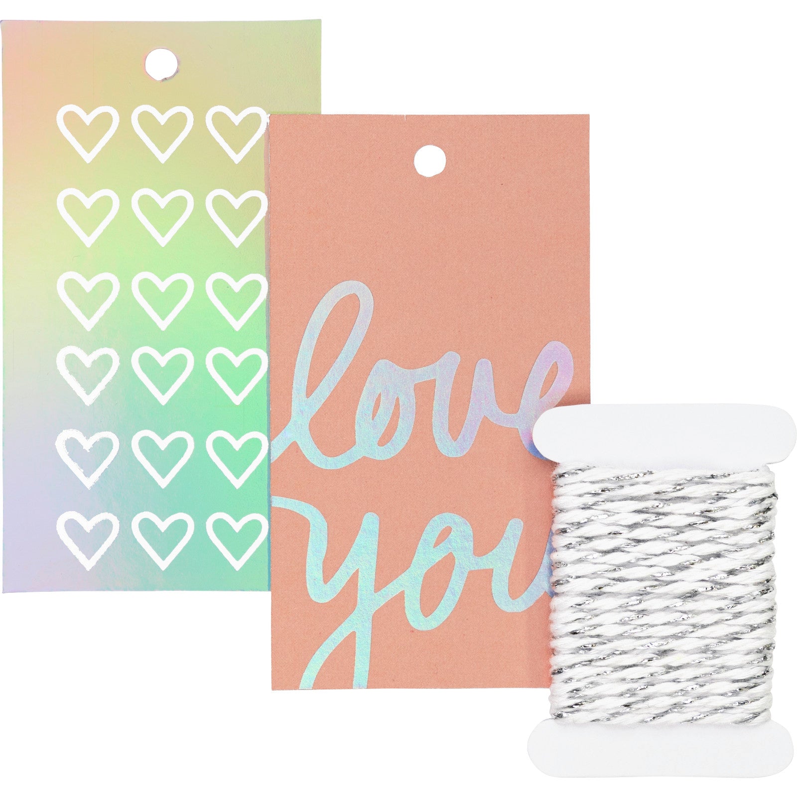 Kayla Pastel Hearts Gift Tag Kit 10pk by penny black