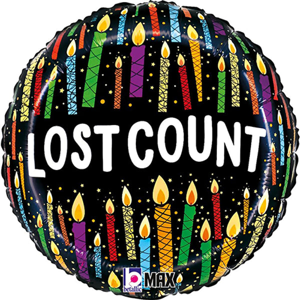 Lost Count Funny Birthday 18&quot; Foil Balloon by penny black