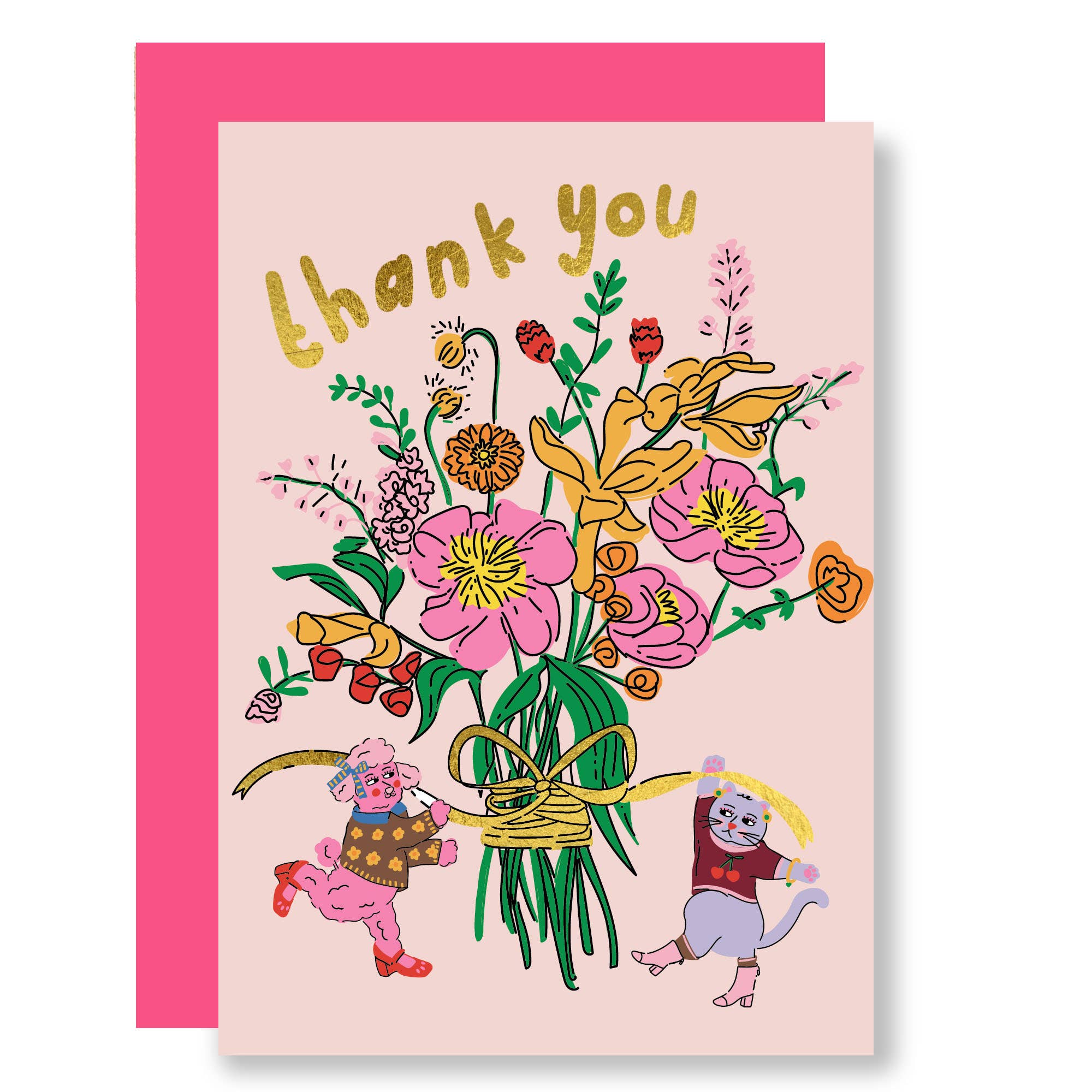 Pet Posy Thank You Card by penny black