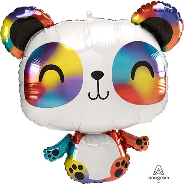 Rainbow Panda 24&quot; Foil Balloon by penny black