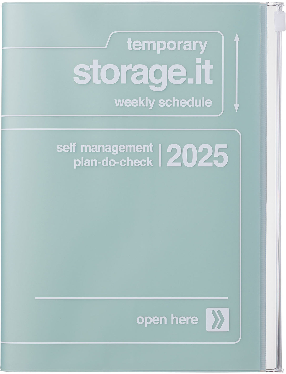 MARK&#39;S INC. 2025 A5 Weekly Diary - storage.it in mint by penny black