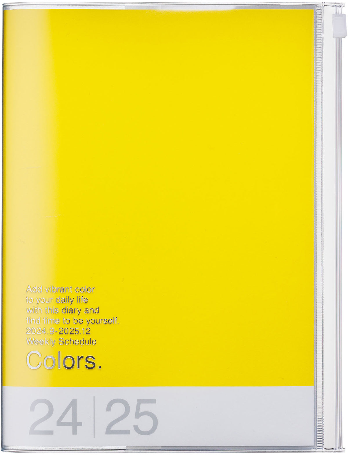 MARK&#39;S INC. 2025 A5 Diary - Colors  in yellow by penny black