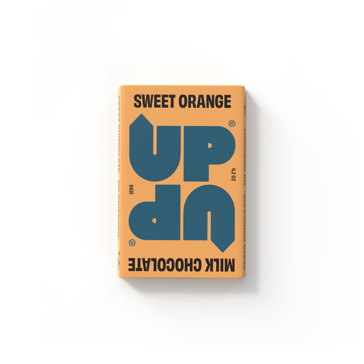 UP-UP Ethical Sweet Orange Milk Chocolate Bar 120G by penny black