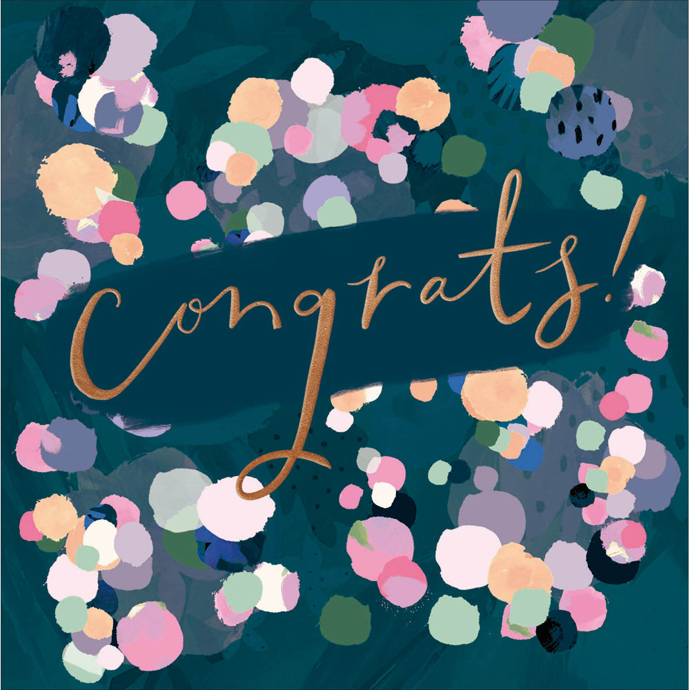 Colour Splash Confetti Congratulations Card from Penny Black