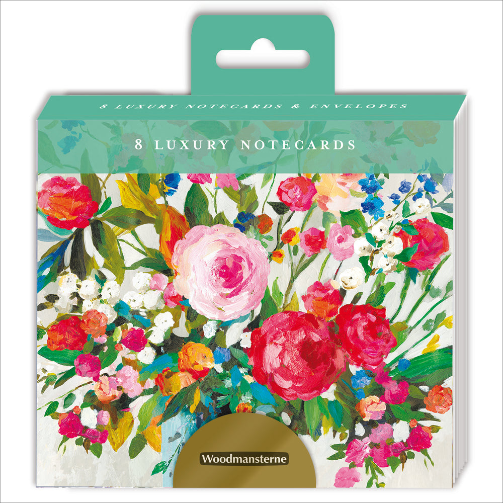 Floral Abundance Luxury Notecard 8 Pack in packaging by penny black