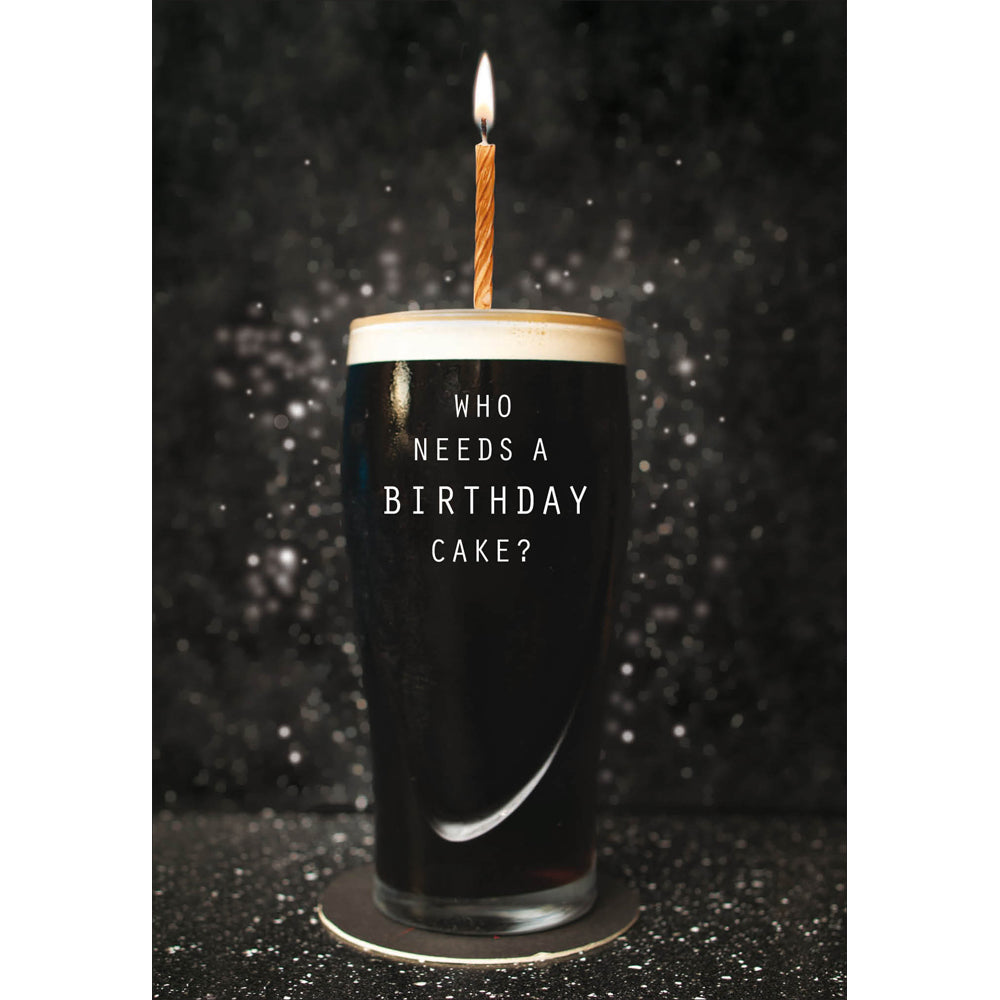 Guiness Cake Birthday Card from Penny Black