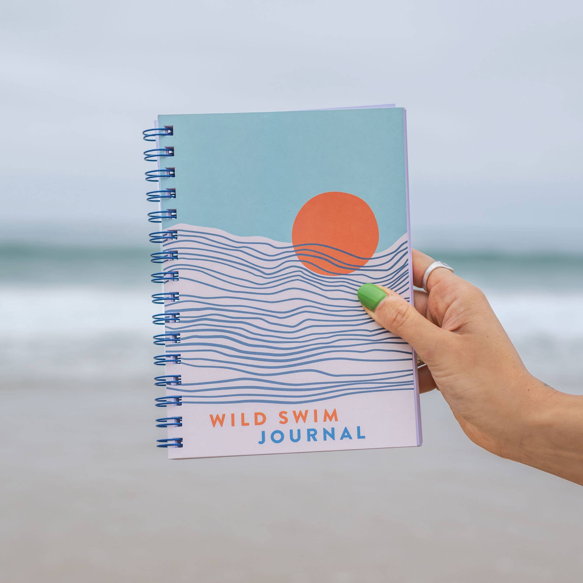 Tidal Waves Swim Journal A5 by penny black