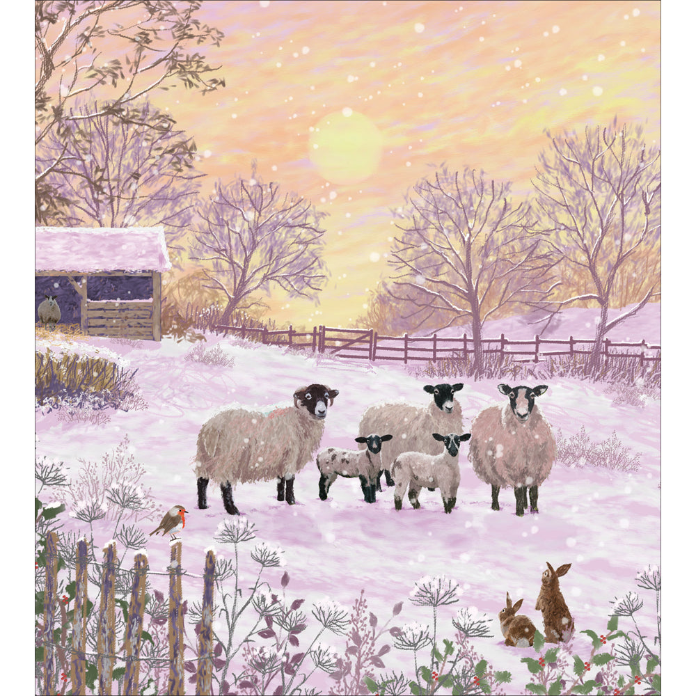 Rural Snowfall Charity Christmas Cards 5pk by penny black