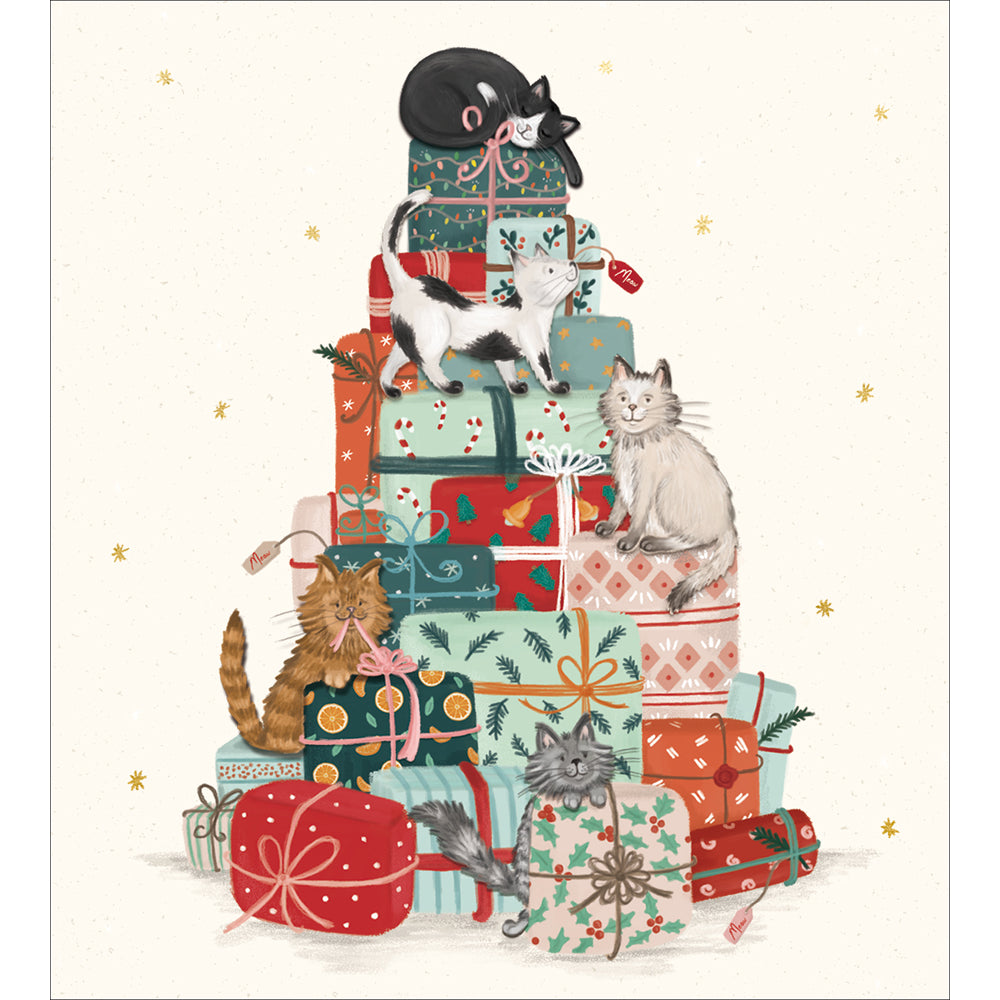 Cat Tower Charity Christmas Cards 5pk by penny black