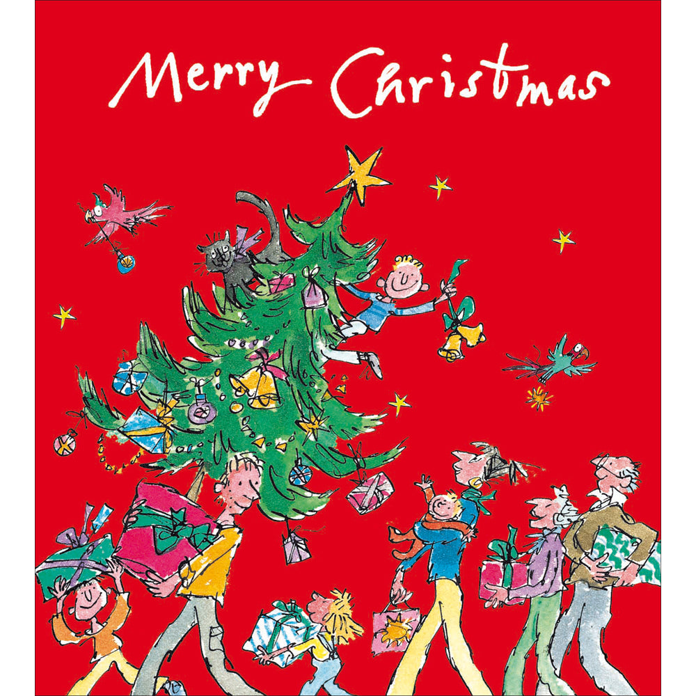 Festive Fun Quentin Blake Charity Christmas Cards 5pk by penny black