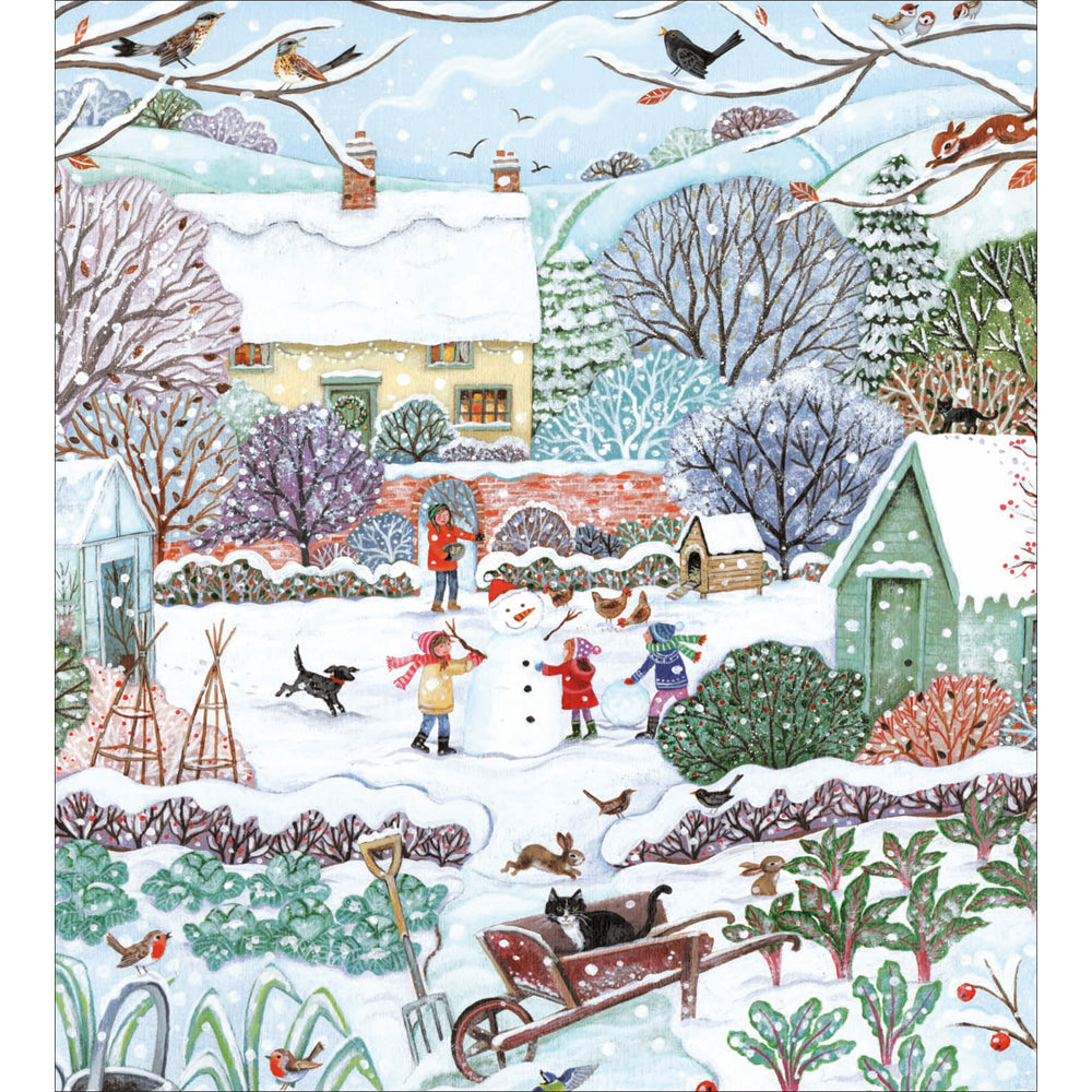 Snowy Market Garden Charity Christmas Cards 5pk by penny black