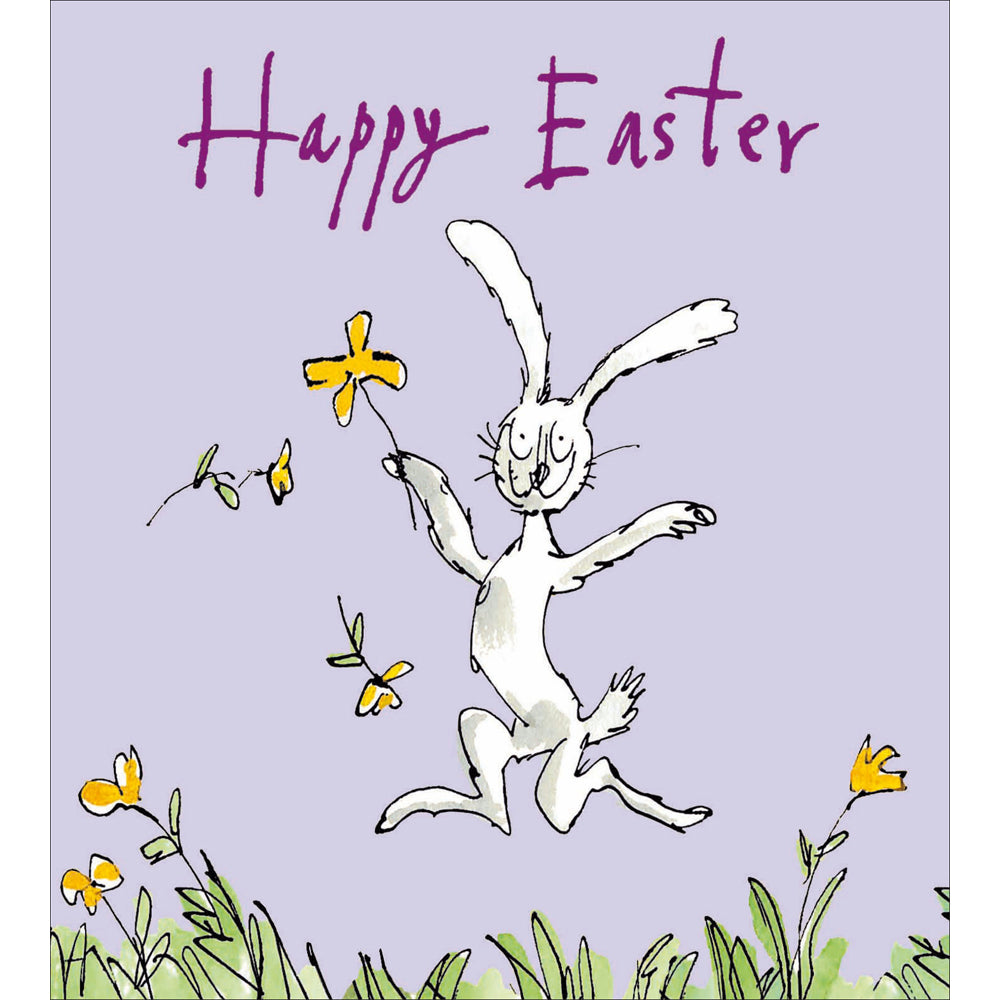 Quentin Blake Happy Hare Easter Card By Penny Black