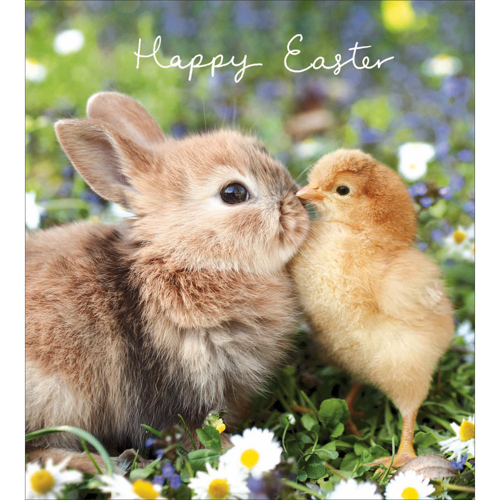 Sweet Bunny And Chick Easter Card By Penny Black