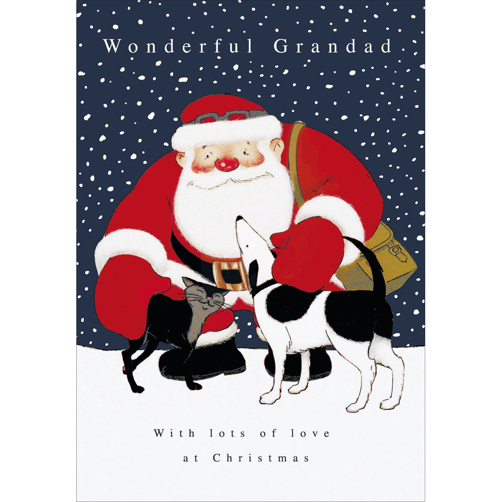 Wonderful Grandad Raymond Briggs Christmas Card by penny black