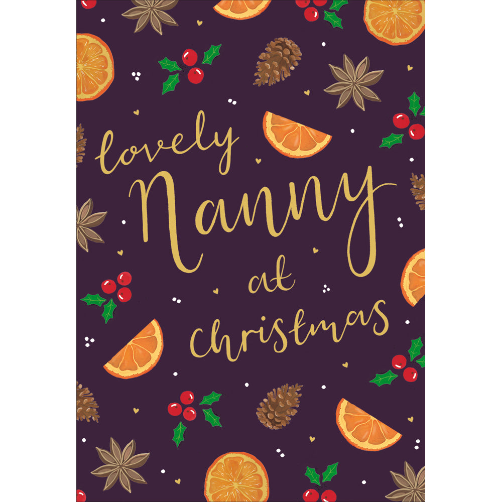 Lovely Nanny Festive Scents Christmas Card by penny black