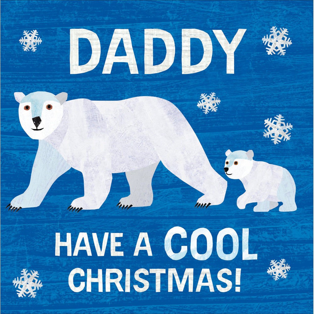 Daddy Polar Bears Very Hungry Caterpillar Christmas Card by penny black