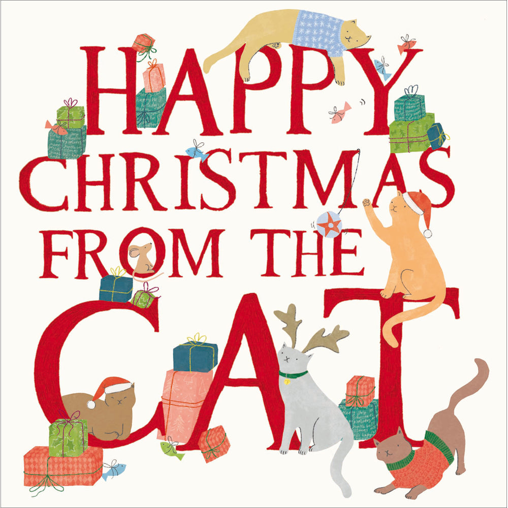 Puss Plethora From The Cat Christmas Card by penny black