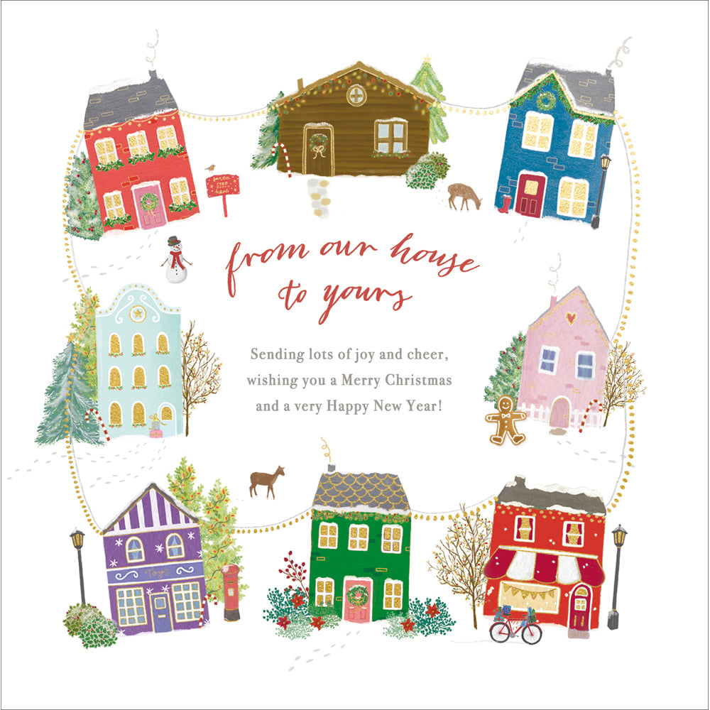 From Our House to Yours Verse Christmas Card by penny black