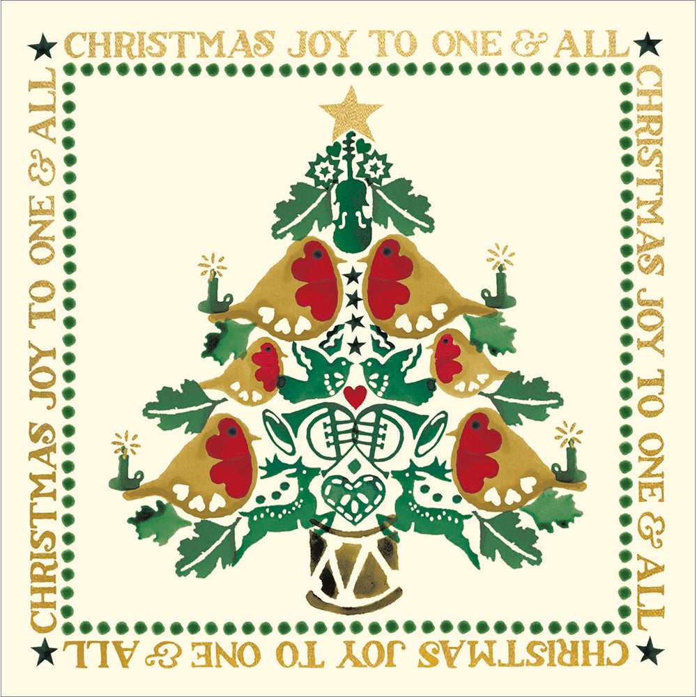 Robin Tree Emma Bridgewater Luxury Christmas Card Box - card design 8 Pk by penny black