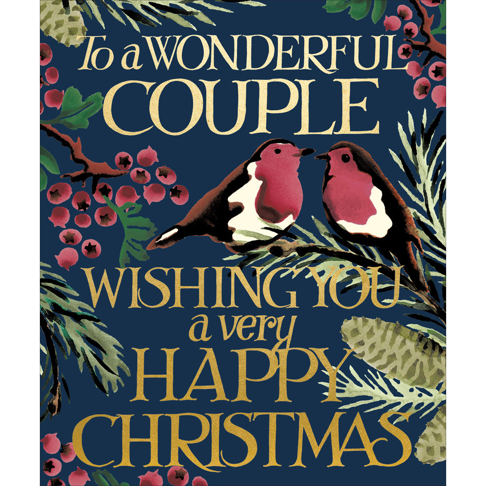 Wonderful Robin Couple Emma Bridgewater Christmas Card by penny black