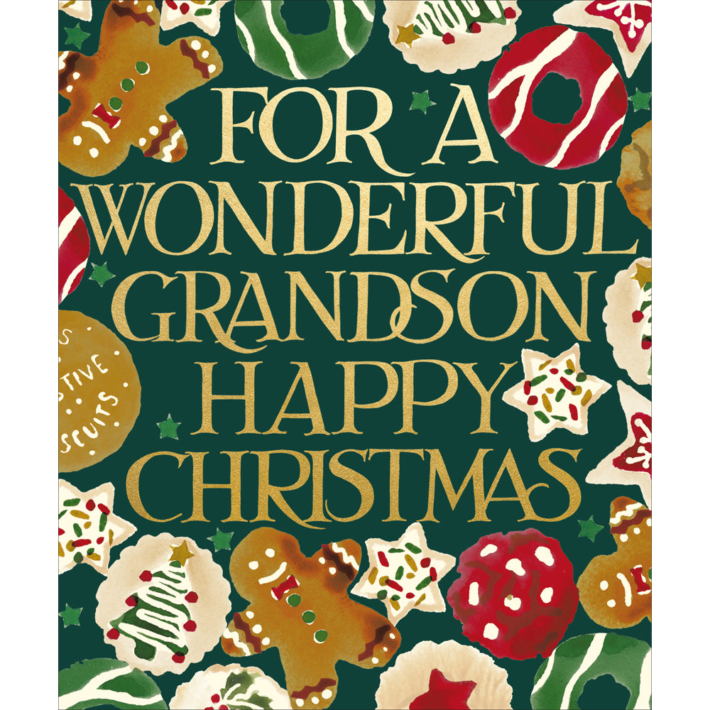 Grandson Cookies Emma Bridgewater Christmas Card by penny black