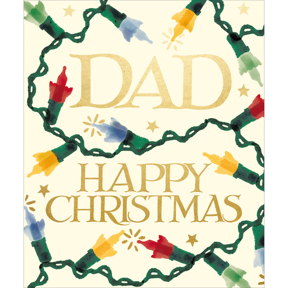 Dad Fairy Lights Emma Bridgewater Christmas Card by penny black