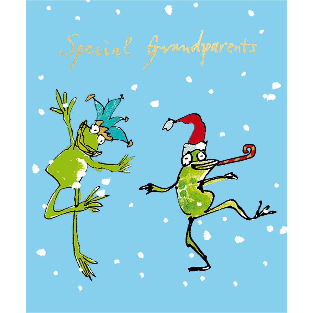 Special Grandparents Frogs Quentin Blake Christmas Card by penny black