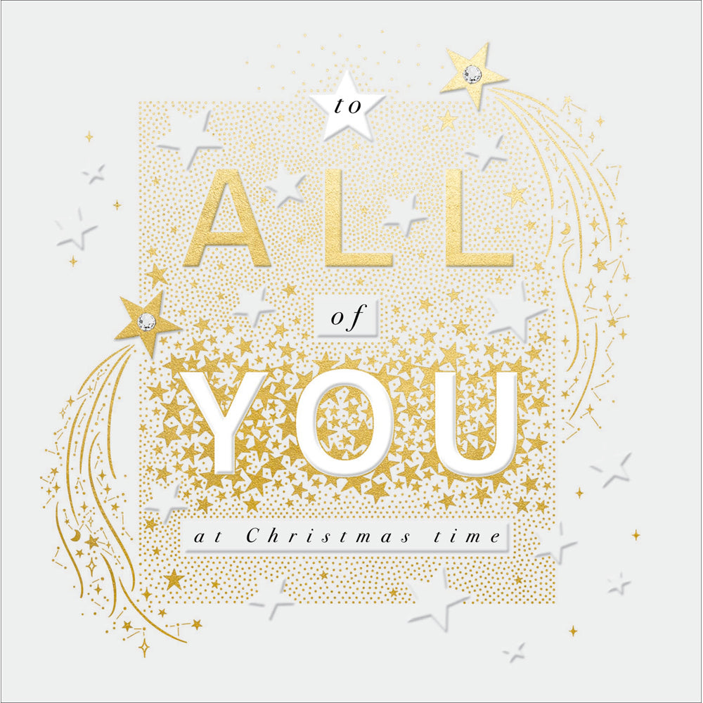 All of You Shooting Stars Embellished Christmas Card by penny black