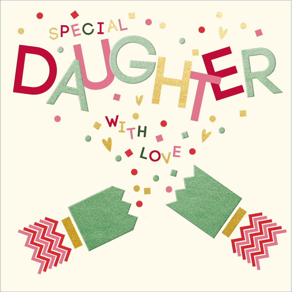 Daughter Cracker Graphic Christmas Card by penny black