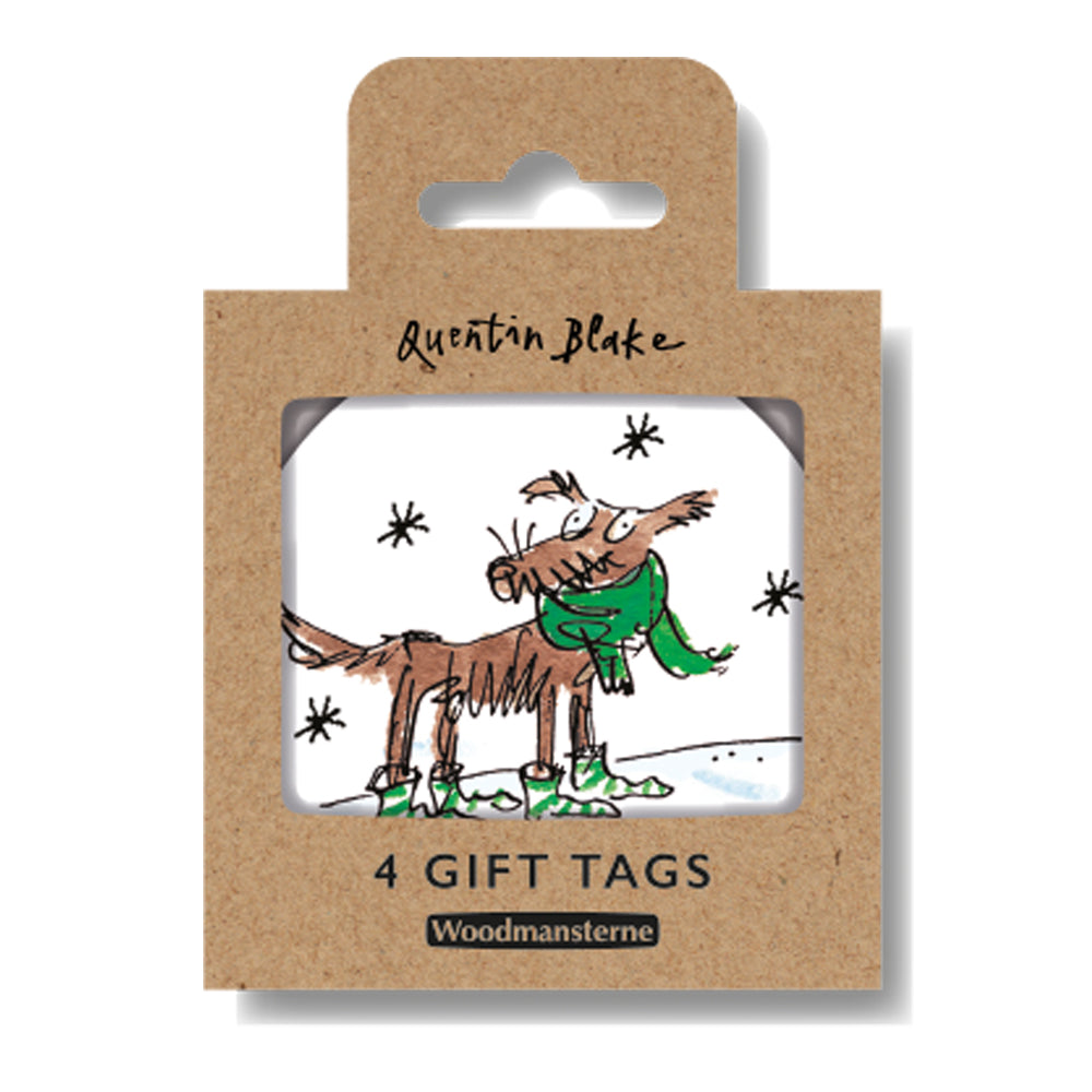 Cosy Dog Quentin Blake Christmas Tag Pack by penny black